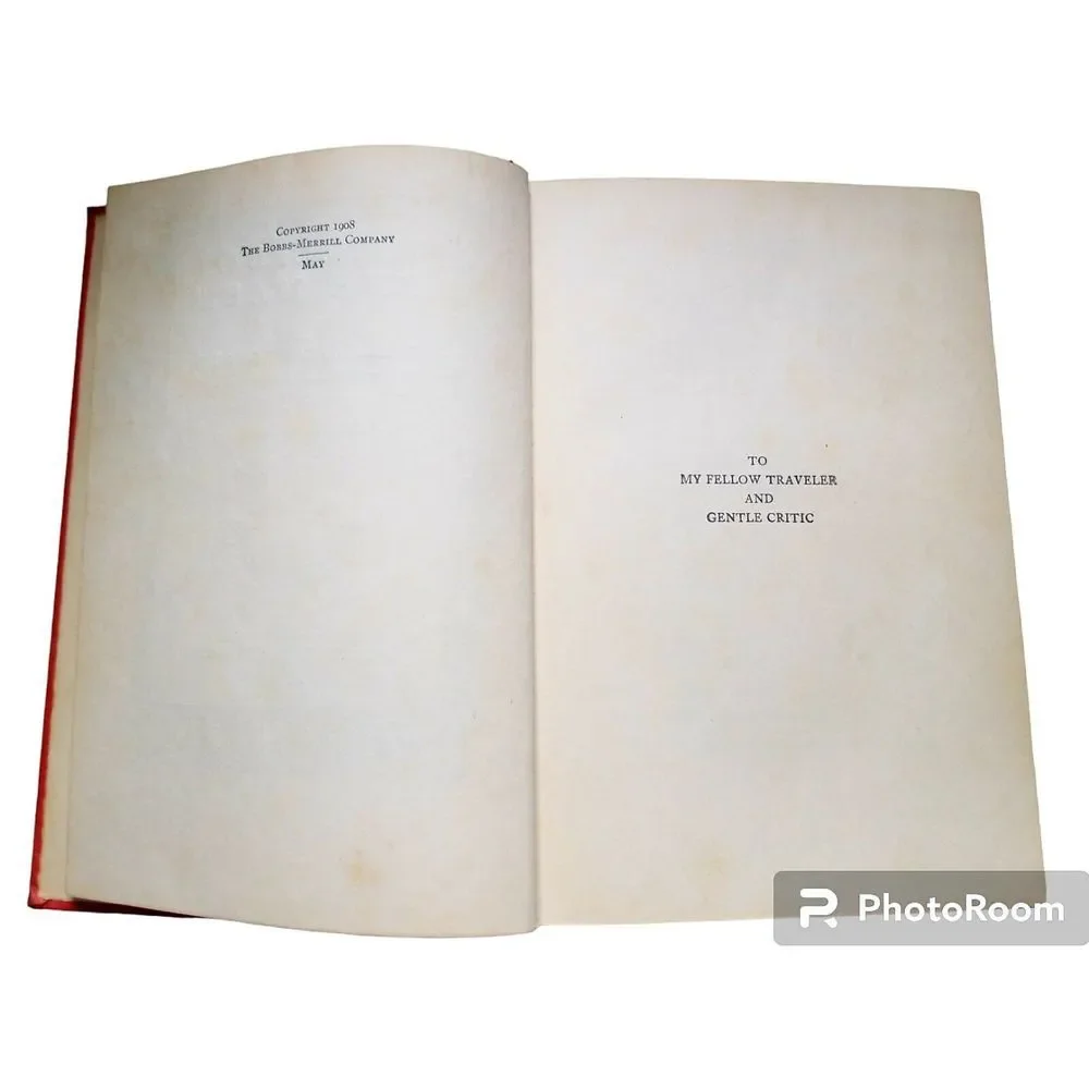Antique The Lure of the Mask by Harold MacGrath 1908 Novel Book CollectibleDecor